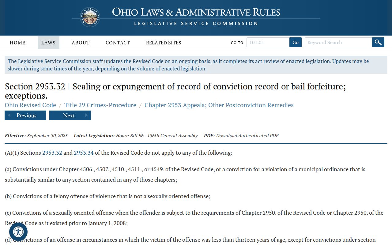 Greene County criminal docket sealing and expungement statute